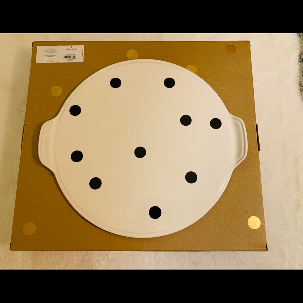 BNIB Kate Spade Deco Dot Pizza Stone